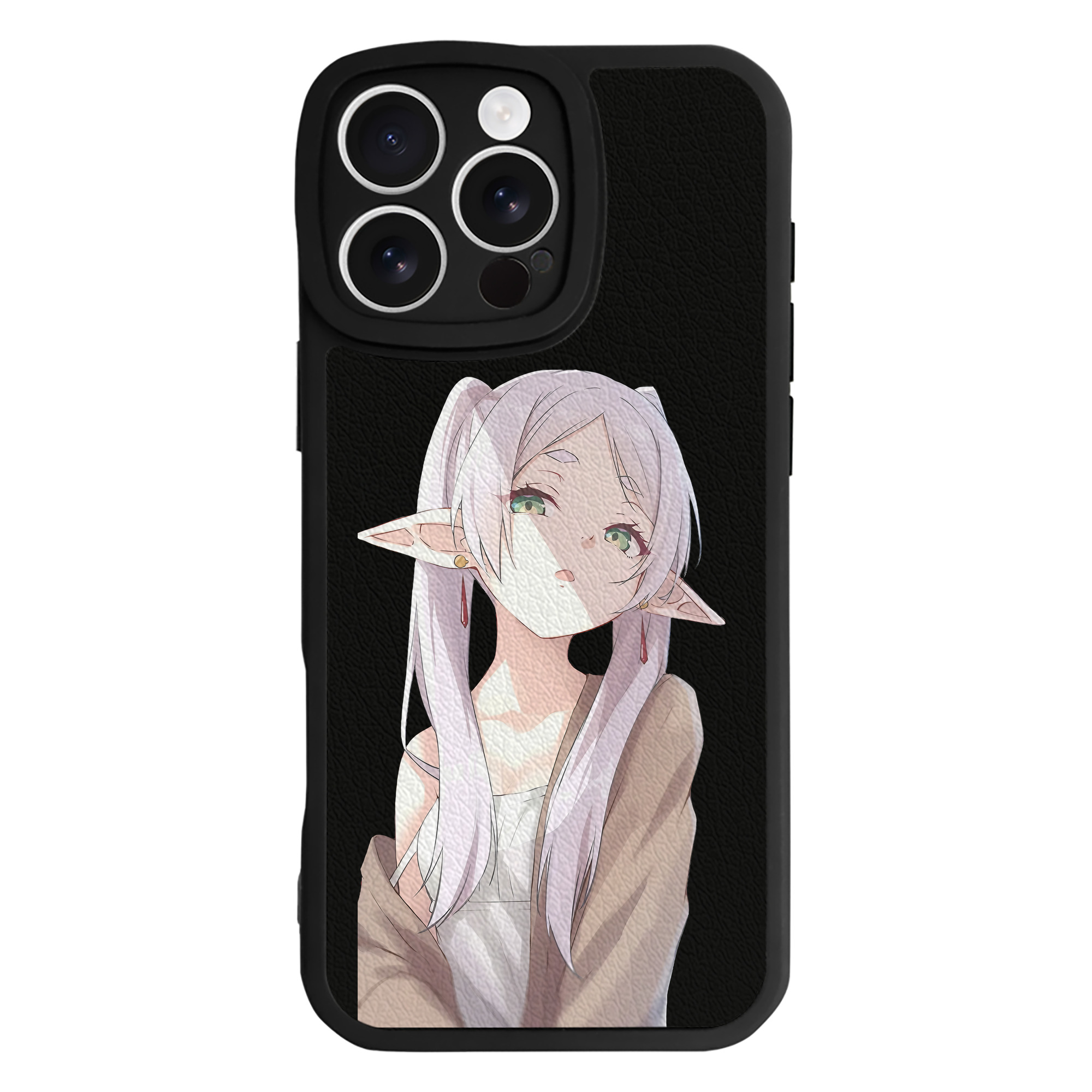 （画像用） 葬送のフリーレン Frieren 【iPhone 16シリーズ対応】シリコンスマホケース（レザー調） 材質：シリコン